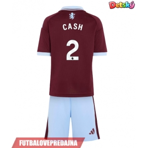 Lacne Dětský Futbalové dres Aston Villa Matty Cash #2 2026-27 Krátky Rukáv - Domáci (+ trenírky)